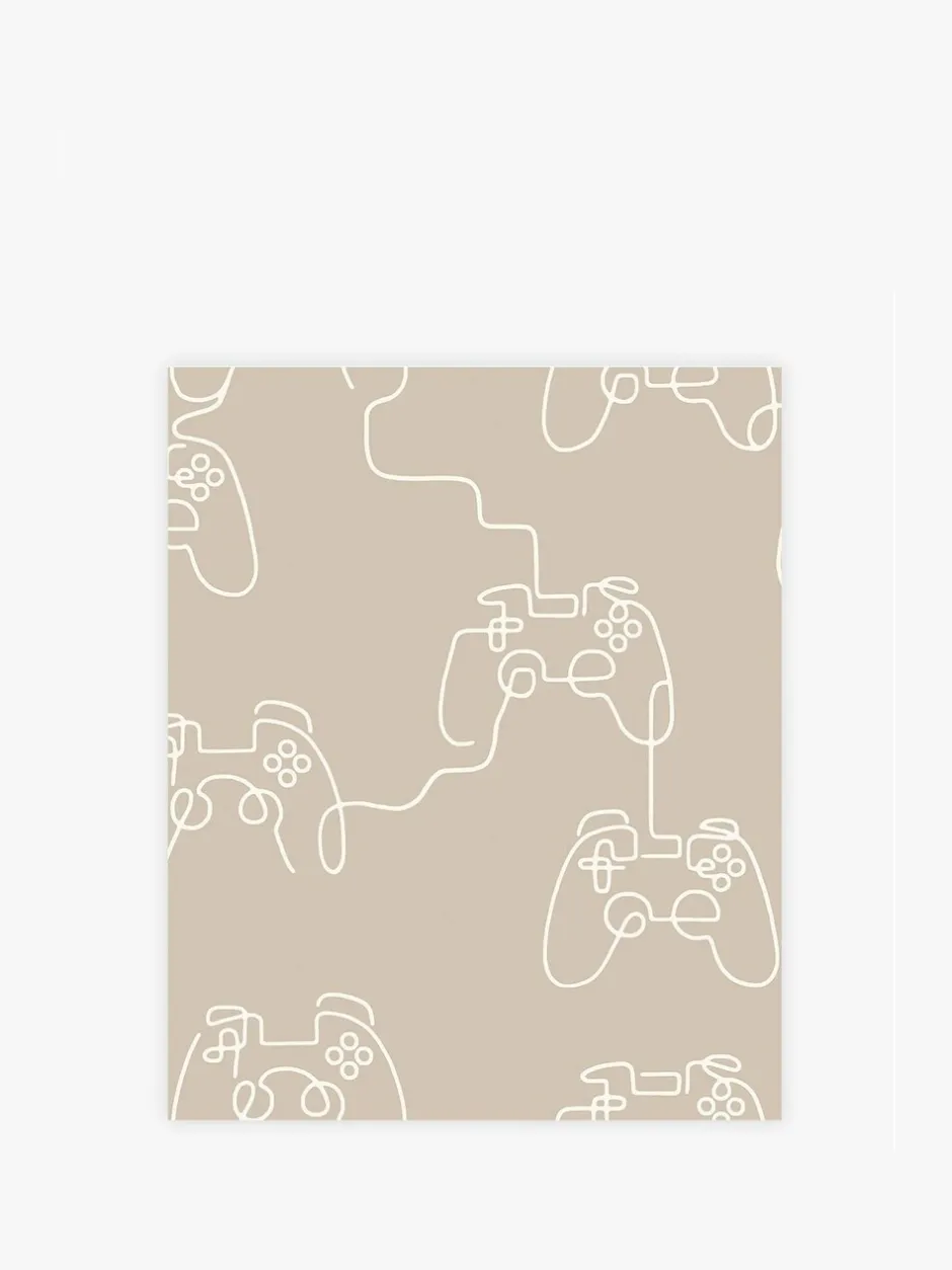 Behang|Next Gamer Doodle 10M Wallpaper Crème