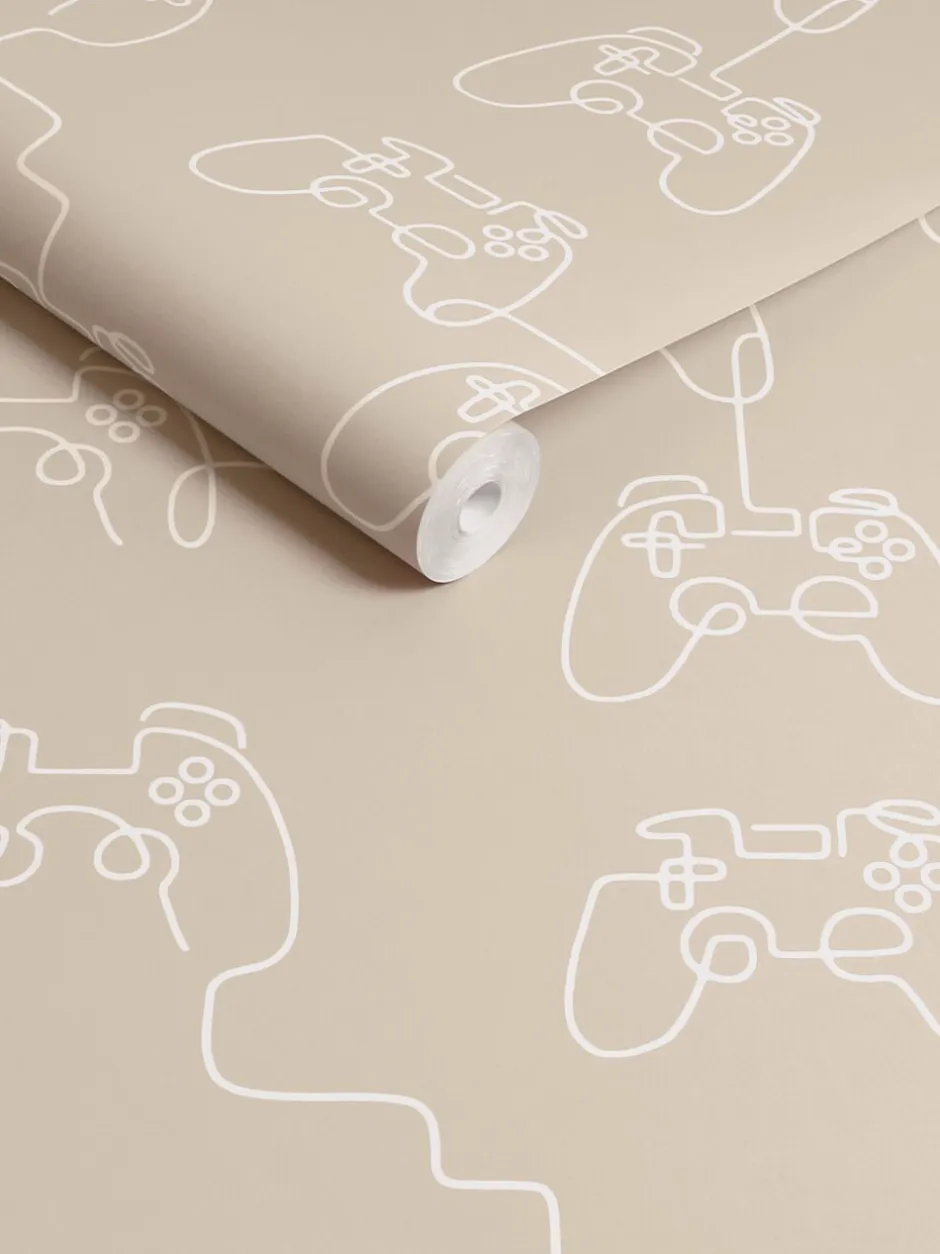 Behang|Next Gamer Doodle 10M Wallpaper Crème