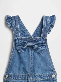 Tuinbroeken|Jumpsuits En Playsuits*Gap denim bretelbroek met strik (6mnd -5jr)