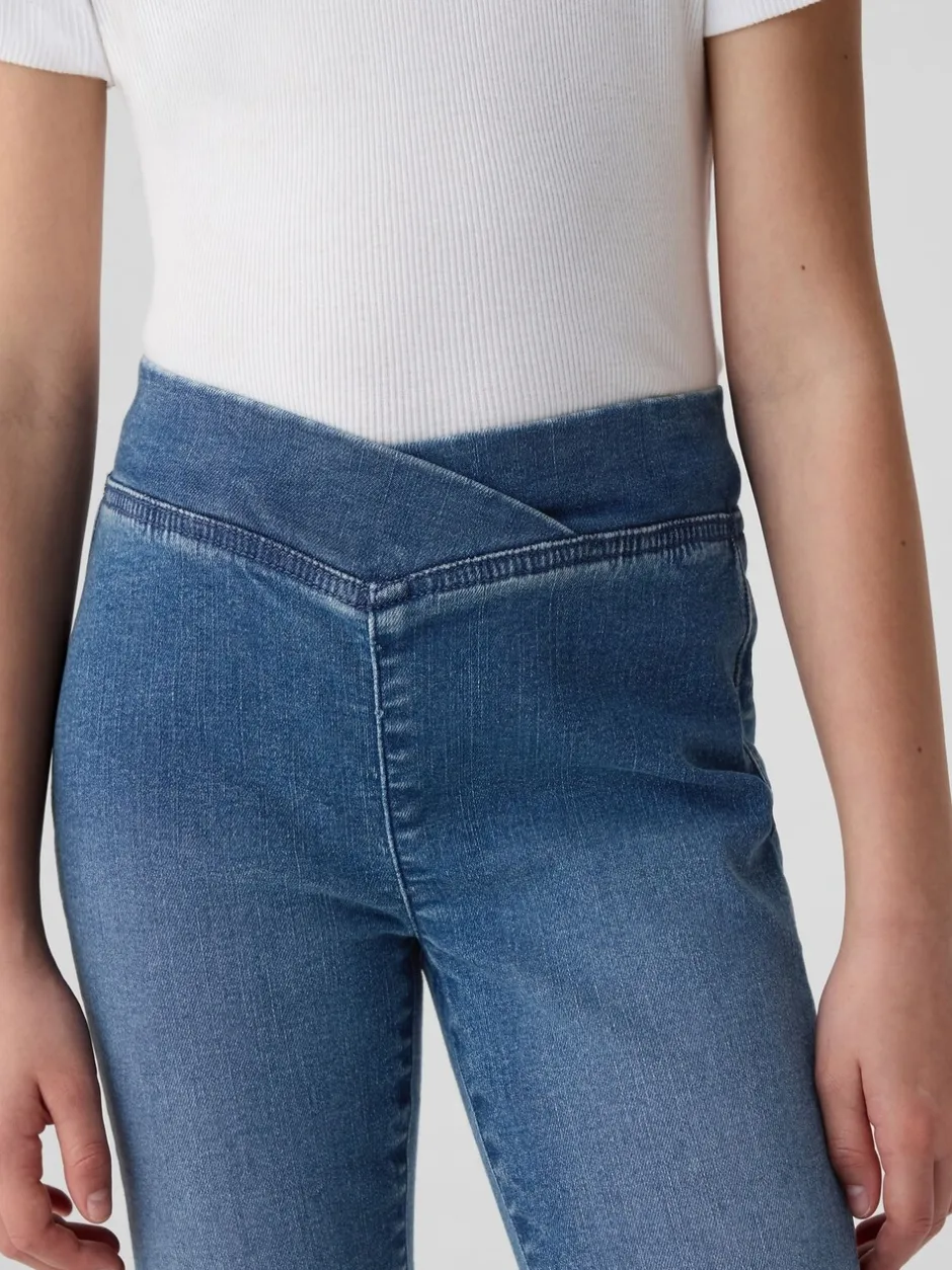 Jeans*Gap High Waisted Crossover Flare Jeans (5-13yrs) (5-13yrs)