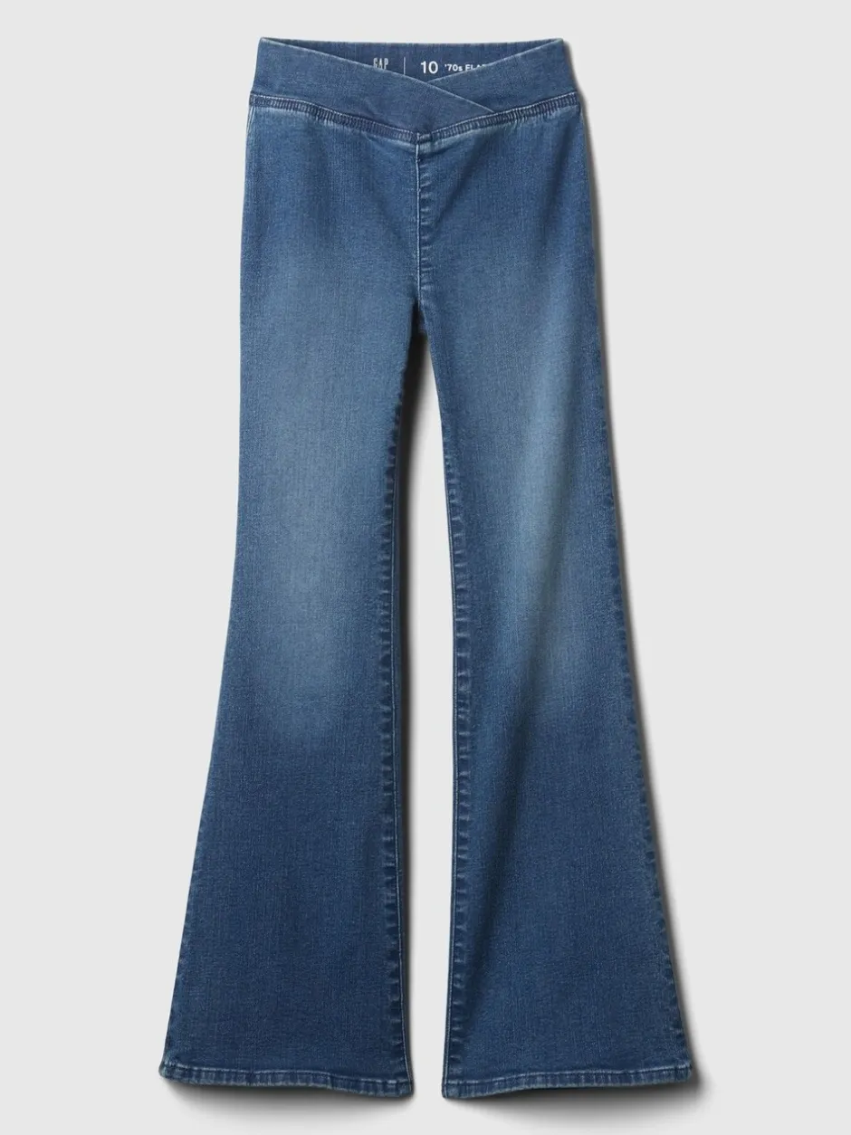Jeans*Gap High Waisted Crossover Flare Jeans (5-13yrs) (5-13yrs)