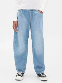 Jeans|Gap High Waisted Easy Barrel Jeans (4-13yrs) (4-13yrs)