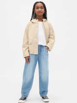 Jeans|Gap High Waisted Easy Barrel Jeans (4-13yrs) (4-13yrs)