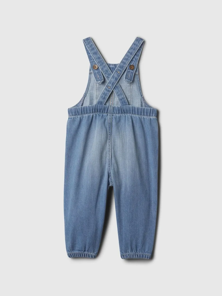 Tuinbroeken*Gap katoenen denim tuinbroek (0-24mnd)