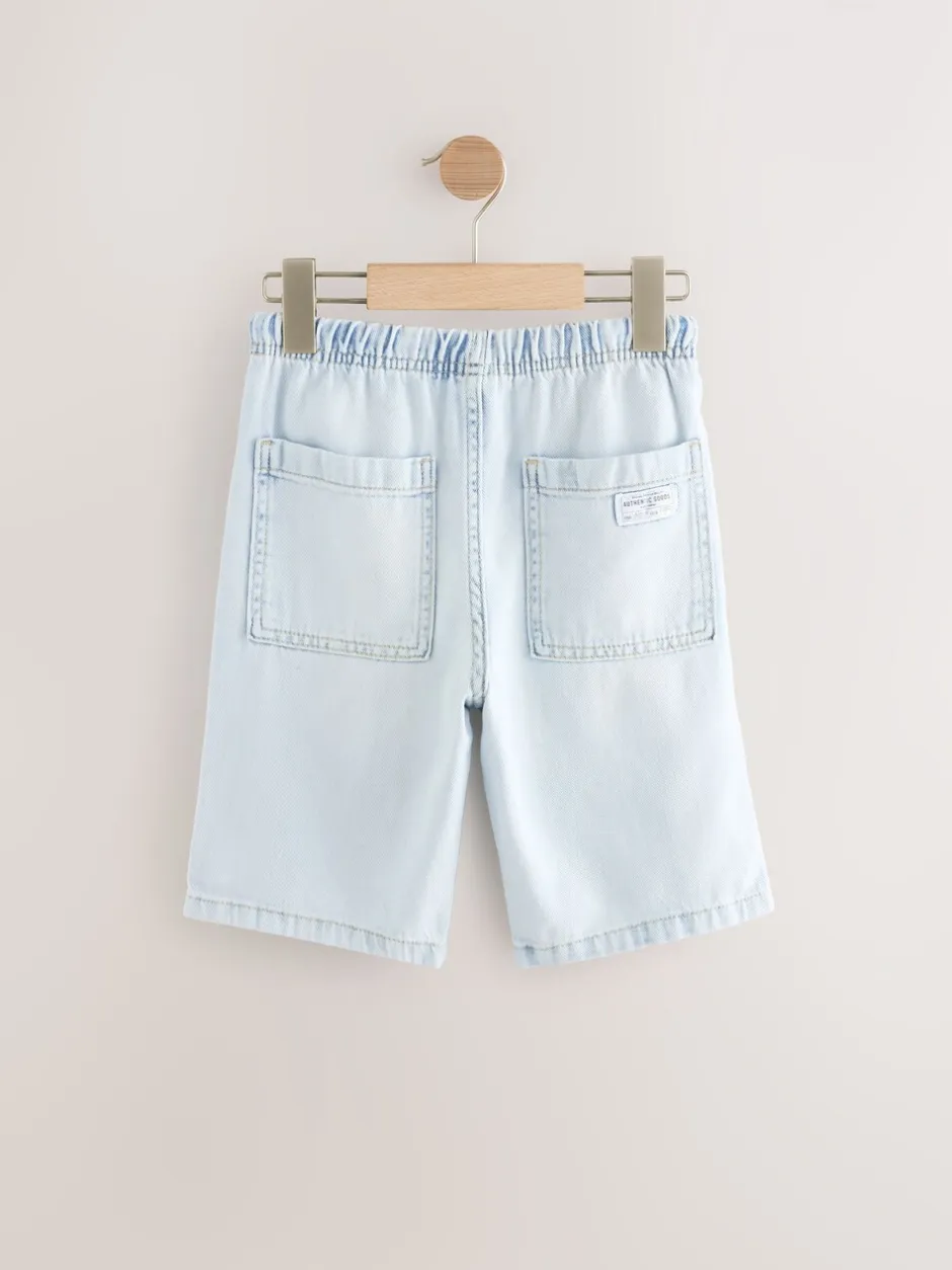 Shorts*Next - Bermuda denim shorts met elastische taille (3 - 16 jr) Gebleekt