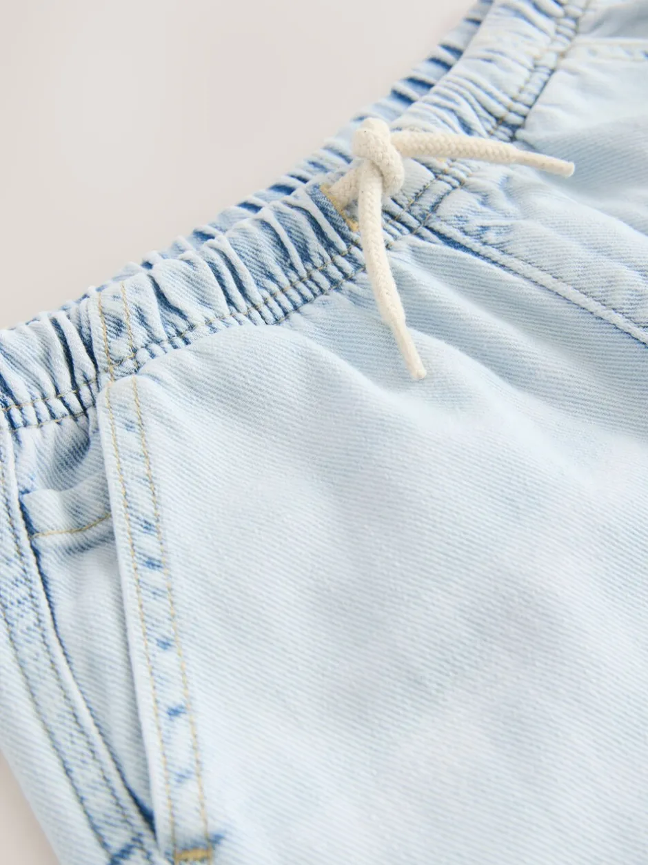 Shorts*Next - Bermuda denim shorts met elastische taille (3 - 16 jr) Gebleekt