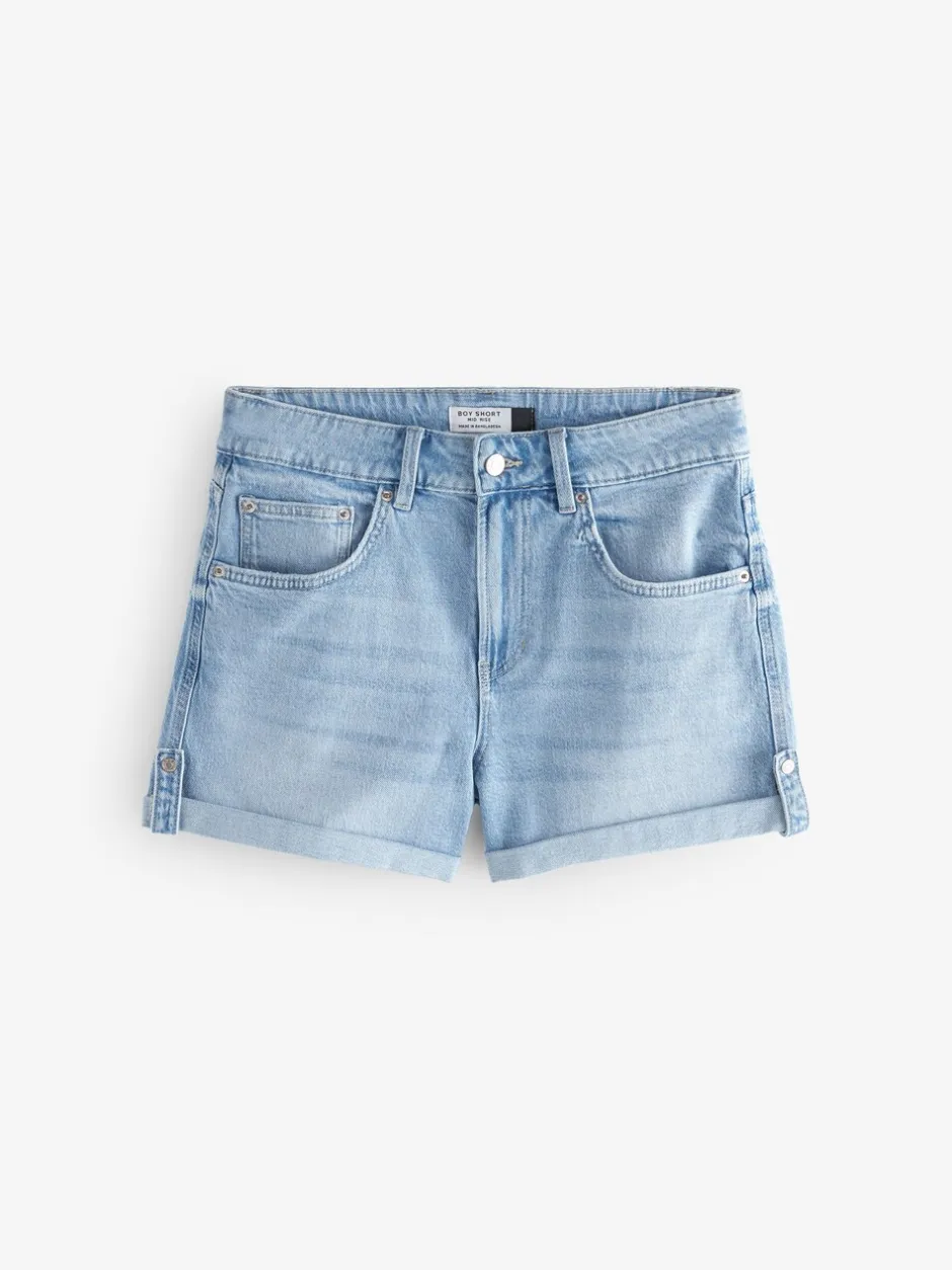 Shorts|Next - Denim jongensshort Gebleekt