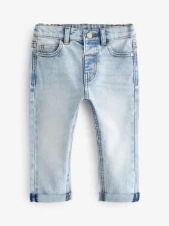 Jeans En Joggingbroeken|Jeans*Next - Comfortabele jeans met stretch (3 mnd-7 jr) Gebleekte denim