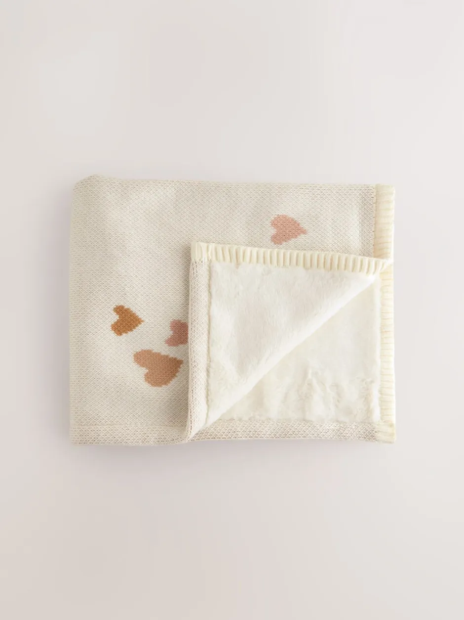 Kussentjes En Plaids|Kussentjes En Plaids*Next Gebreide babydeken Harten