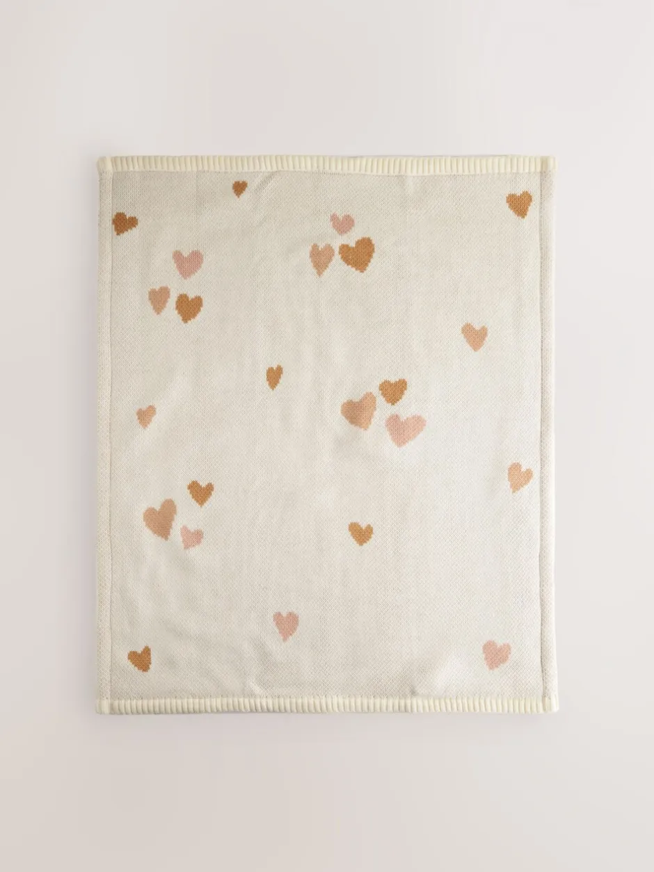 Kussentjes En Plaids|Kussentjes En Plaids*Next Gebreide babydeken Harten