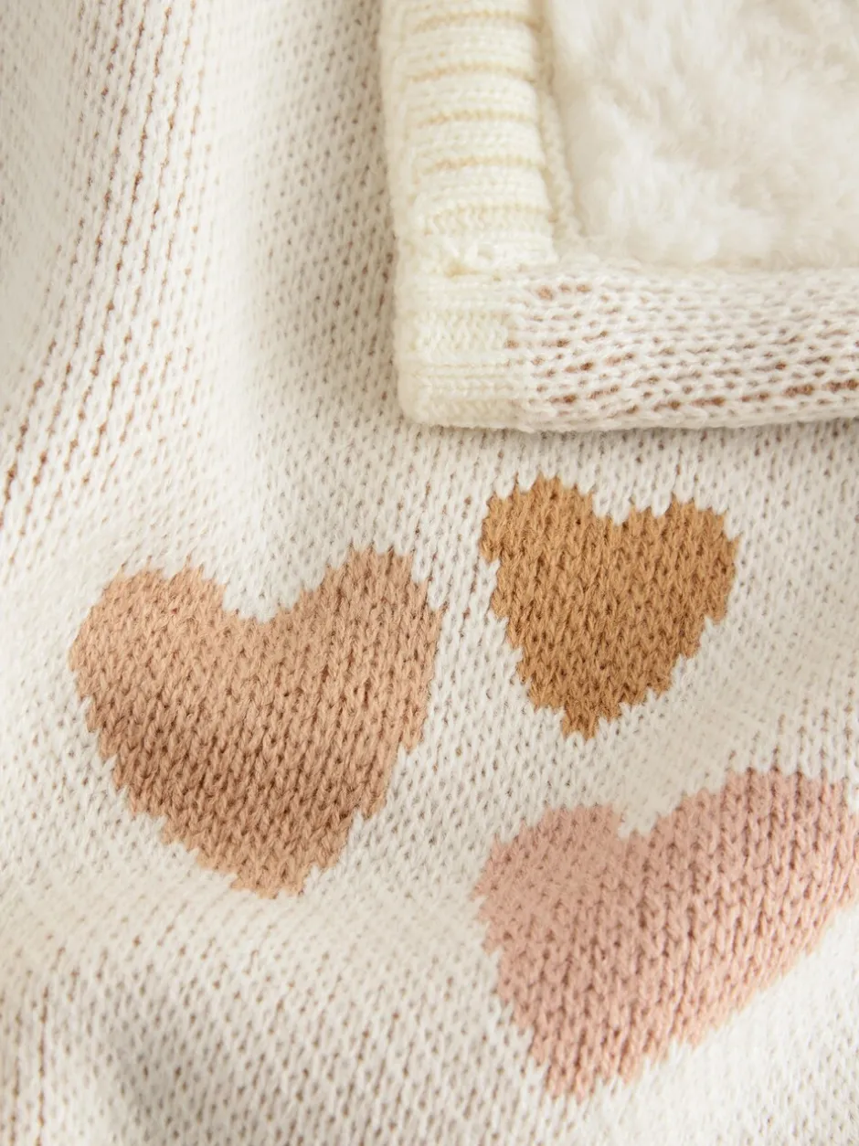 Kussentjes En Plaids|Kussentjes En Plaids*Next Gebreide babydeken Harten