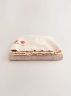 Kussentjes En Plaids|Kussentjes En Plaids*Next Gebreide babydeken Kersenrood