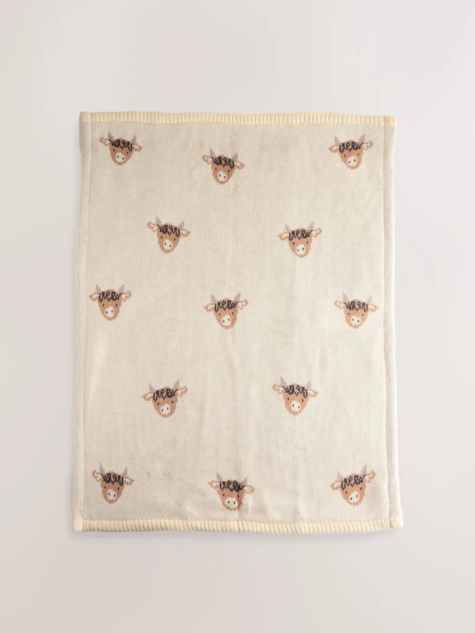 Babyartikelen En Slaapzakken |Kussentjes En Plaids|Next Gebreide babydeken Hamish