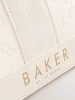 Tassen*Baker by Ted Baker - Embossed PU Tote Bag Gebroken wit
