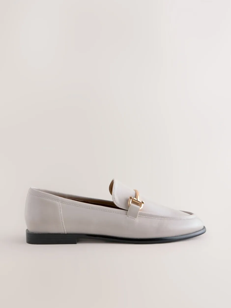 Lage Schoenen|Next - Trim Round Toe Loafers Gebroken wit
