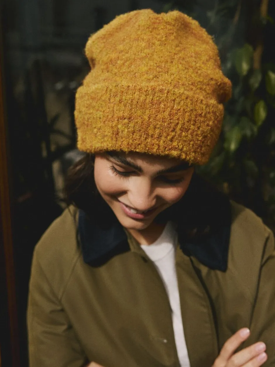 Mutsen, Handschoenen En Sjaals|Next Geel - Boucle Knitted Beanie Hat