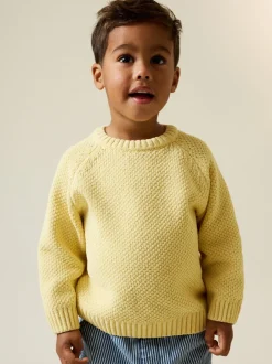 Truien En Breisels*Next - Chenille Knitted Crew Neck Jumper (3mths-7yrs) Geel