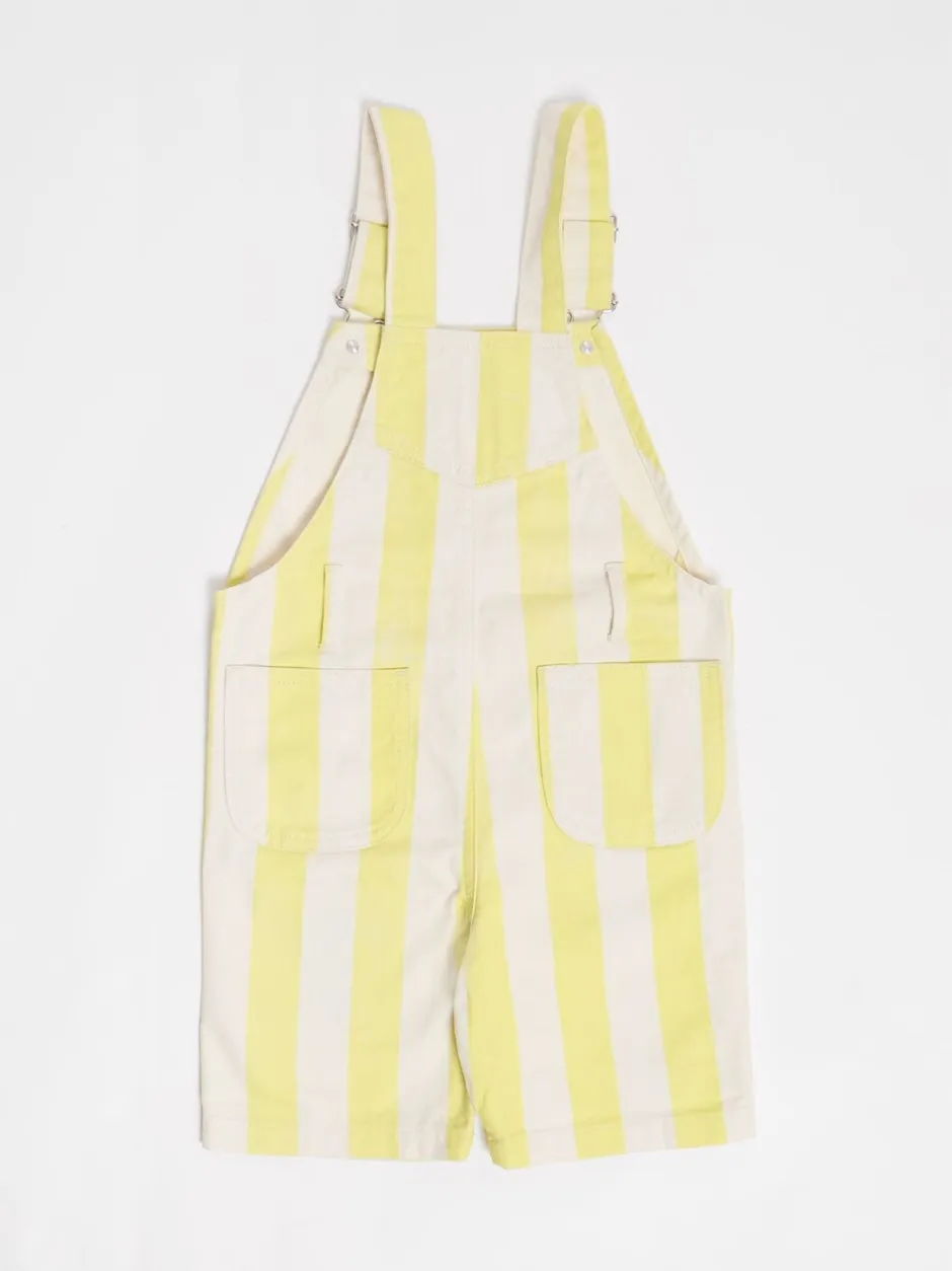 Tuinbroeken*GEN - Gestreepte shorts tuinbroek Geel