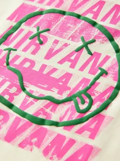 T-Shirts|Next Geel - Nirvana Oversized Graphic T-Shirt (3-16yrs)