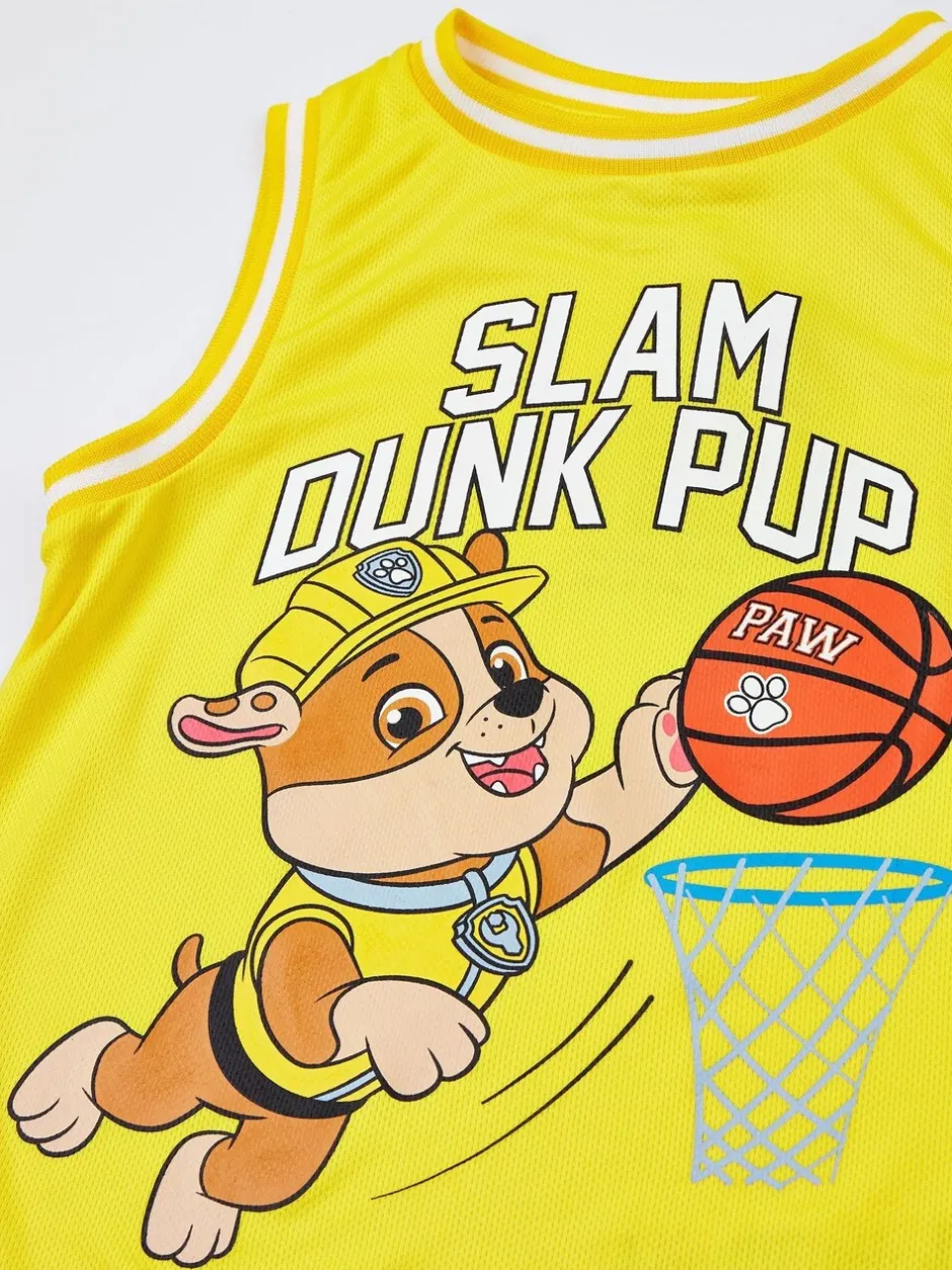 Shorts|Vanilla Underground - Paw Patrol Kids Marshall 2 Piece Basketball Set Geel