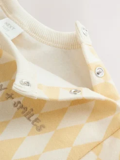 Rompertjes En Tuinbroeken|Next Geel Harlequin - Baby joggingromper (0mnd-3jr)
