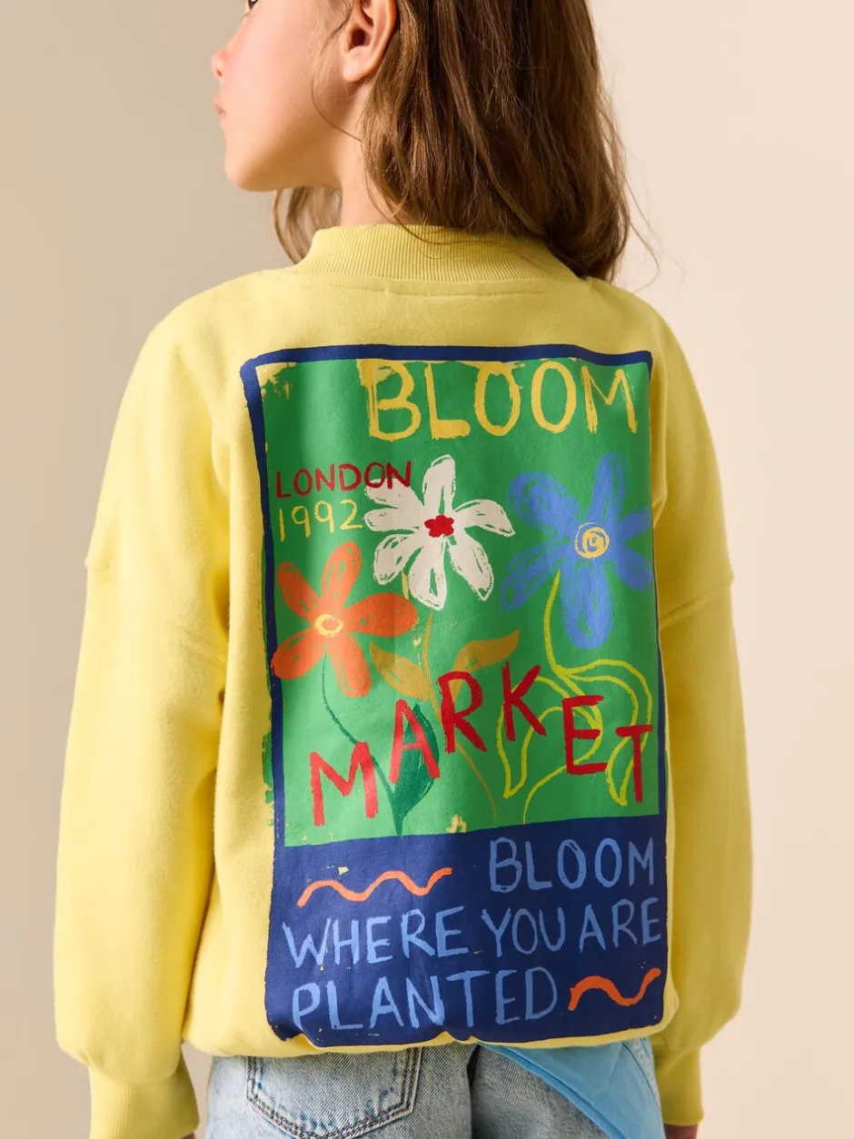 Sweaters En Hoody´S*Next - Sweatshirt (3 - 16 jr) Geel met bloem