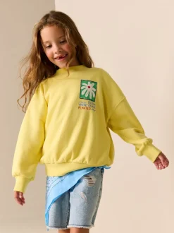 Sweaters En Hoody´S*Next - Sweatshirt (3 - 16 jr) Geel met bloem