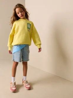 Sweaters En Hoody´S*Next - Sweatshirt (3 - 16 jr) Geel met bloem
