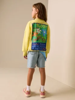 Sweaters En Hoody´S*Next - Sweatshirt (3 - 16 jr) Geel met bloem