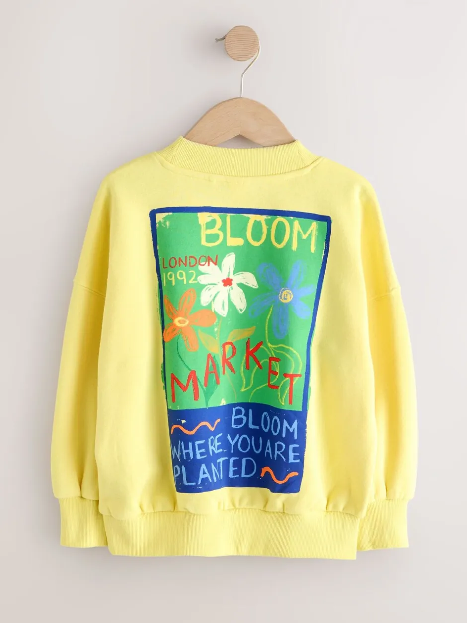 Sweaters En Hoody´S*Next - Sweatshirt (3 - 16 jr) Geel met bloem
