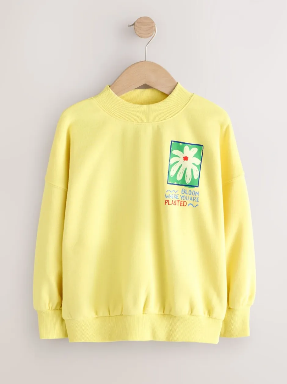 Sweaters En Hoody´S*Next - Sweatshirt (3 - 16 jr) Geel met bloem