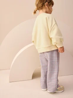 Truien En Breisels|Sets En Outfits*Next Geel met gingham beren - Set van sweatshirt en broek met wijde pijpen (3mnd -7jr)