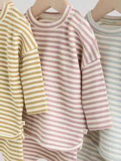 Tops|Sets En Outfits*Next Geel/roze/blauw - Baby Jersey Tops and Leggings Set 6 Piece (0mths-2yrs)