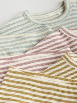 Tops|Sets En Outfits*Next Geel/roze/blauw - Baby Jersey Tops and Leggings Set 6 Piece (0mths-2yrs)