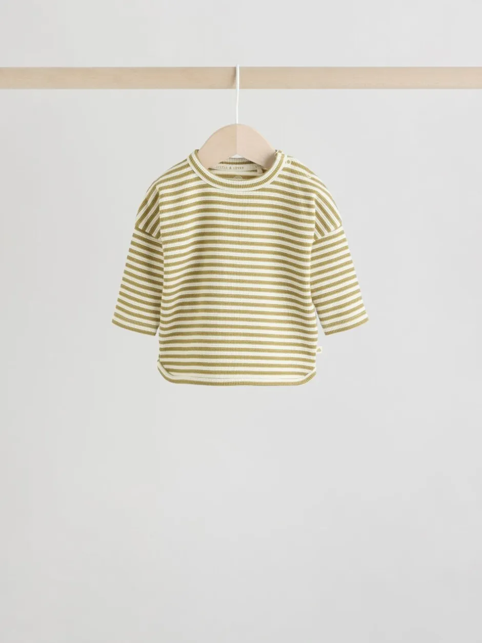 Tops|Sets En Outfits*Next Geel/roze/blauw - Baby Jersey Tops and Leggings Set 6 Piece (0mths-2yrs)