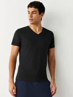Ondergoed|Ondergoed*Next - Verpakking van 5 slim-fit 100% katoenen T-shirts met V-hals en laagjes Gemengd