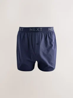 Ondergoed|Ondergoed*Next - Boxershorts met wijde pasvorm Gemêleerd blauw/grijs