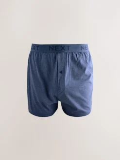 Ondergoed|Ondergoed*Next - Boxershorts met wijde pasvorm Gemêleerd blauw/grijs