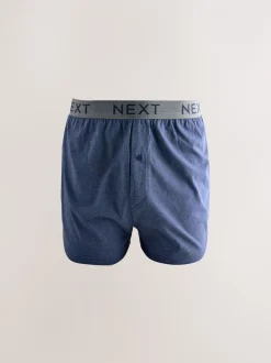 Ondergoed|Ondergoed*Next - Boxershorts met wijde pasvorm Gemêleerd blauw/grijs