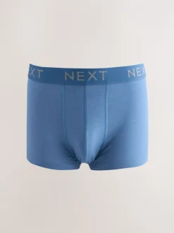 Ondergoed|Ondergoed*Next Gemêleerd blauw/grijs - Hipster boxers van katoenrijke mix