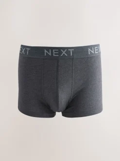 Ondergoed|Ondergoed*Next Gemêleerd blauw/grijs - Hipster boxers van katoenrijke mix