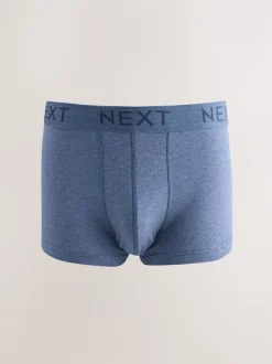 Ondergoed|Ondergoed*Next Gemêleerd blauw/grijs - Hipster boxers van katoenrijke mix