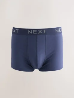 Ondergoed|Ondergoed*Next Gemêleerd blauw/grijs - Hipster boxers van katoenrijke mix