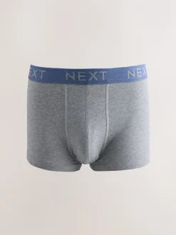 Ondergoed|Ondergoed*Next Gemêleerd blauw/grijs - Hipster boxers van katoenrijke mix