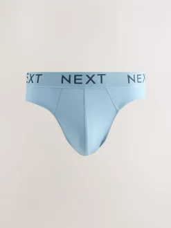 Ondergoed|Ondergoed*Next - Verpakking van 10 - Katoenrijke slips Gemêleerd blauw/grijs