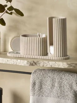 Badkameraccessoires|Next Geribbelde opslagset