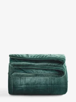 Kussentjes En Plaids|Kussentjes En Plaids|Next Gewatteerde beddensprei van fluweel met glans
