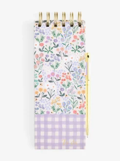 Thuiskantoor*Next Gingham Floral List Pad and Pen