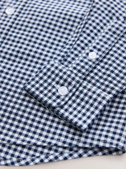 Shirts|Next Gingham-ruitjes - Oxford overhemd (3-16 jr)