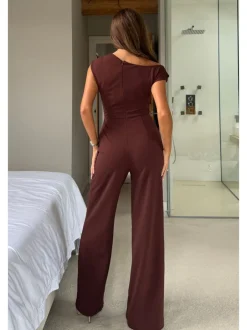 Jumpsuits En Playsuits*Girl In Mind - Donna jumpsuit met asymmetrische halslijn